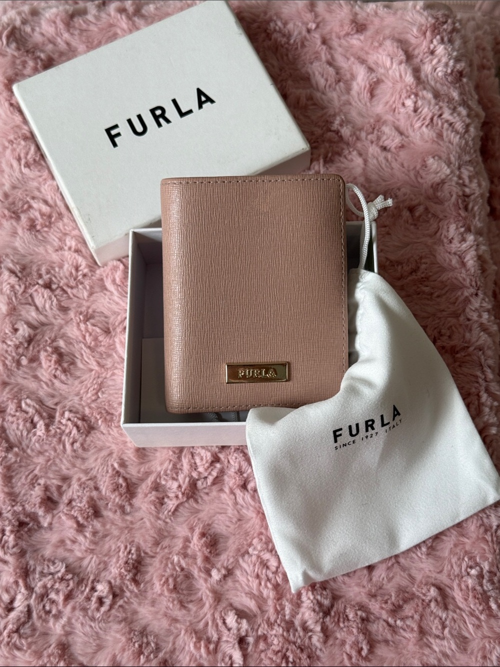 FURLA Pink Small Leather Wallet